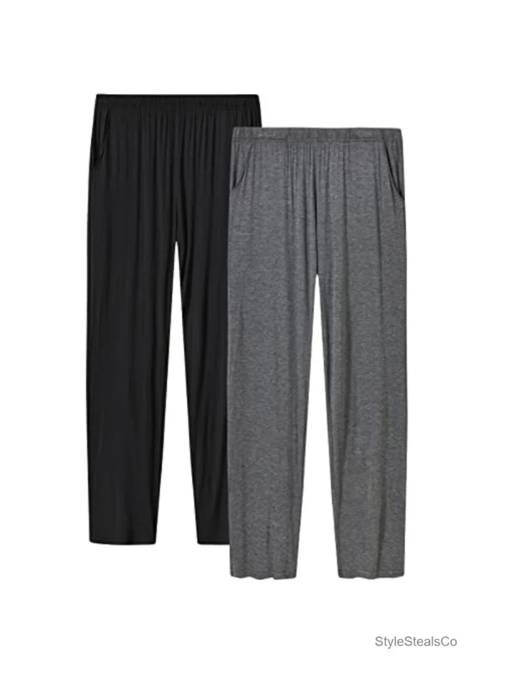Modal Pajama Pants with Pockets Drawstring Lounge Bottoms